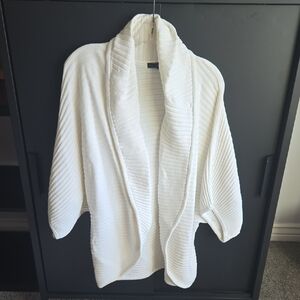 Cozy Elegant White/Cream Women's Shrug